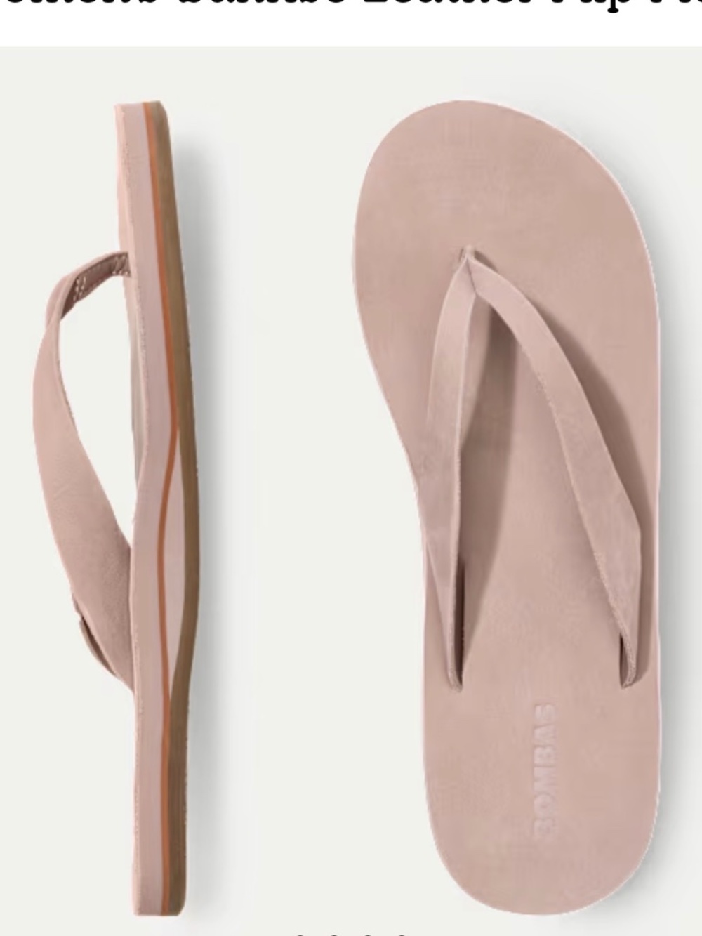 Bombas - Women's Sunrise Leather Flip Flop - size 9